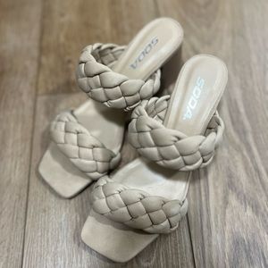 Soda braided heels